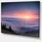 Designart - Sunrise in Purple Sky Over Mountains - Landscape Photography Canvas Print